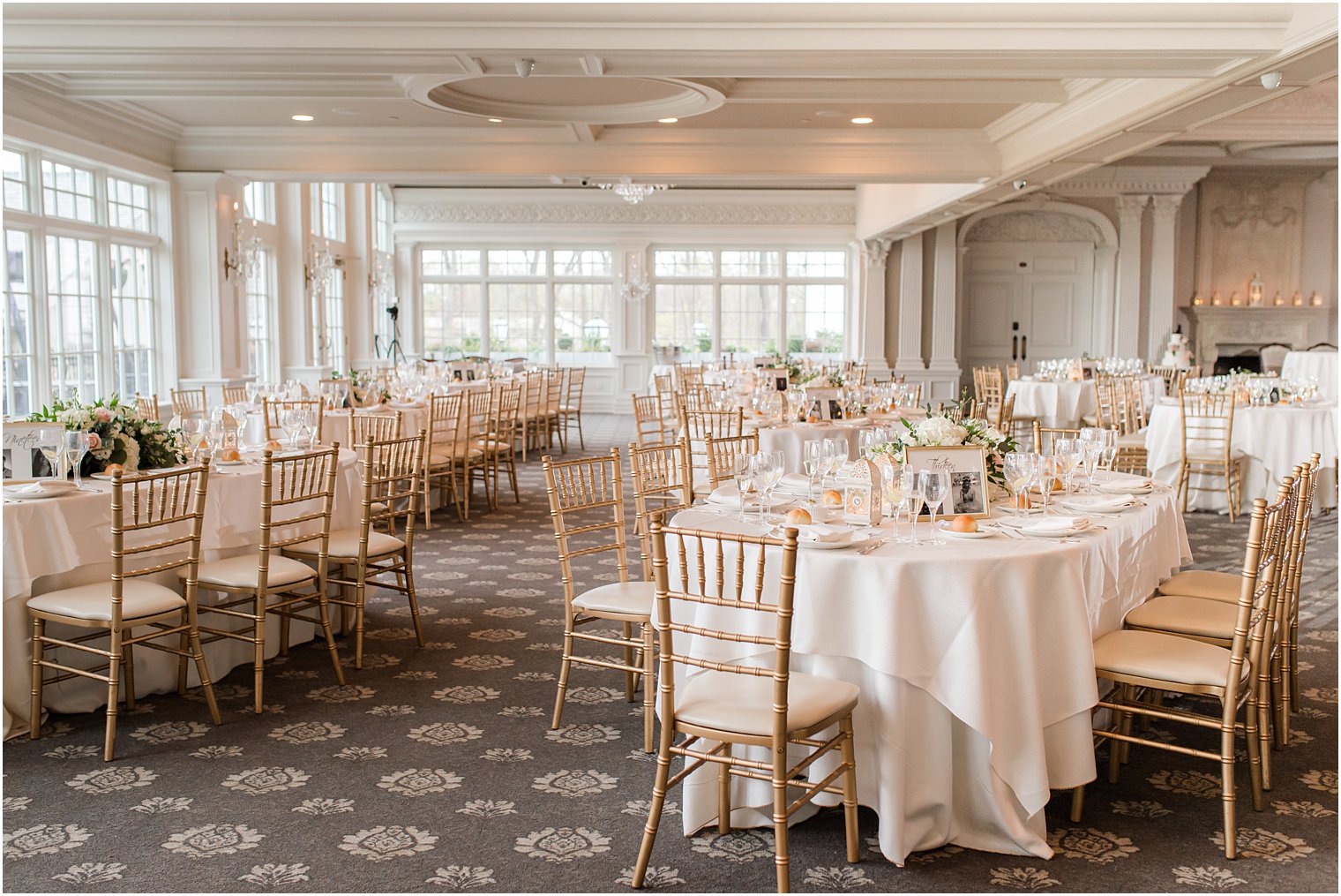 wedding reception with ivory details at Park Savoy Estate