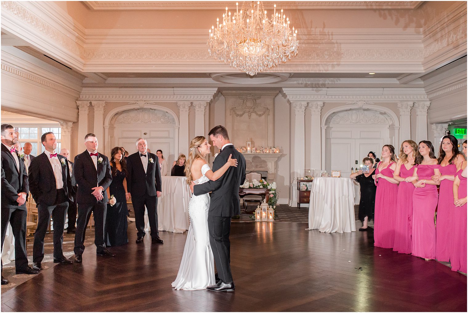 newlyweds dance in ballroom at Park Savoy Estate