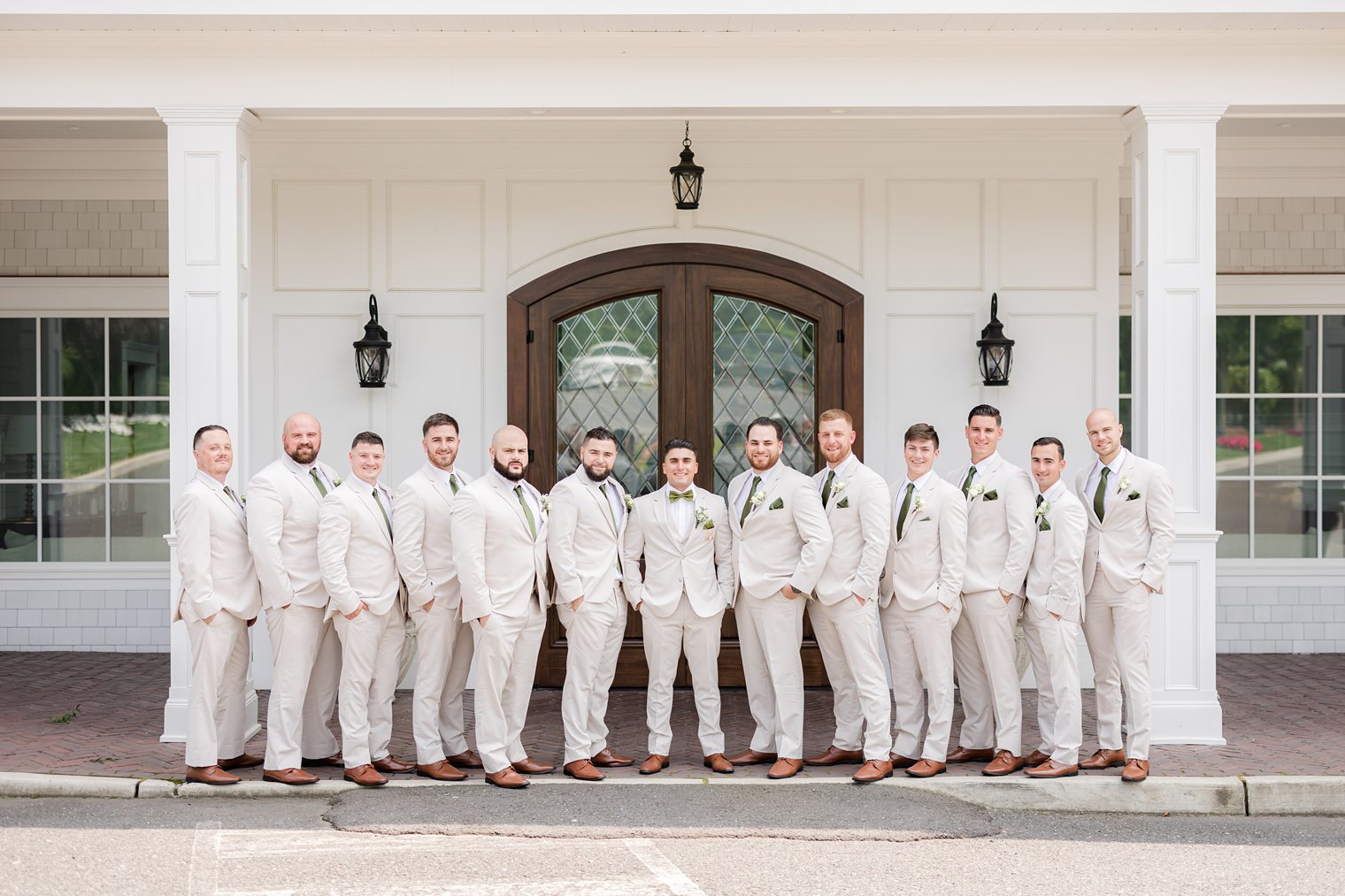 groom with his best mens at The Mill Lakeside Manor