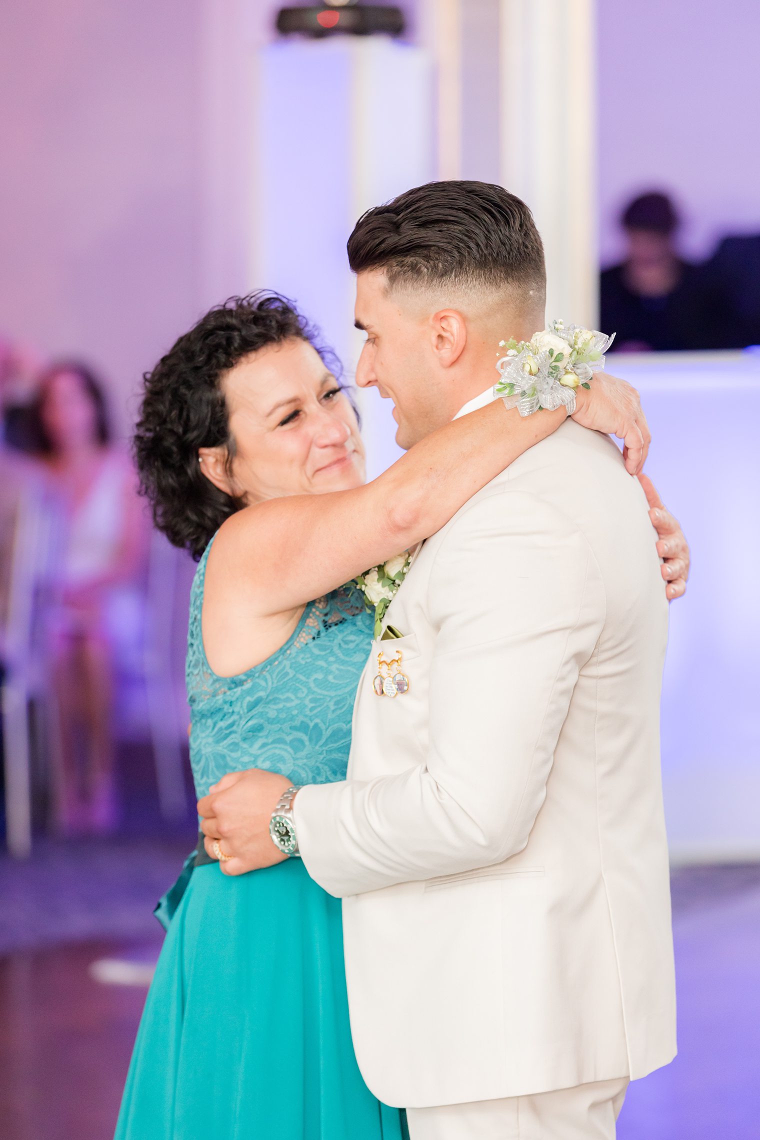 Groom dancing with his mother for the first time as a husband at The Mill Lakeside Manor