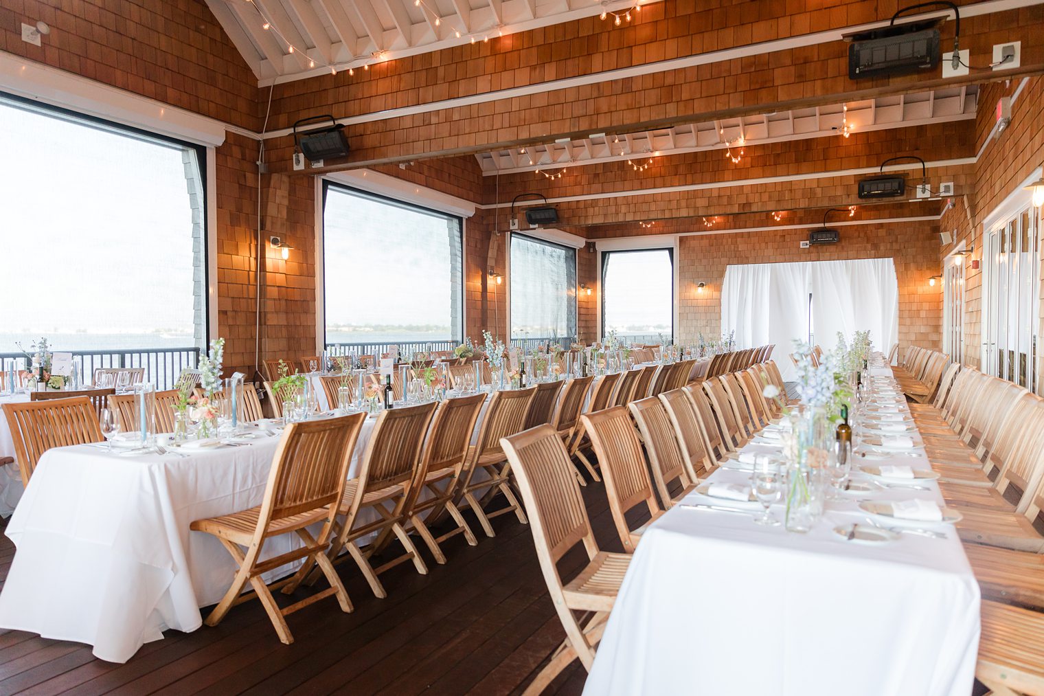 Details of the reception at Riverhouse at Rumson Country Club