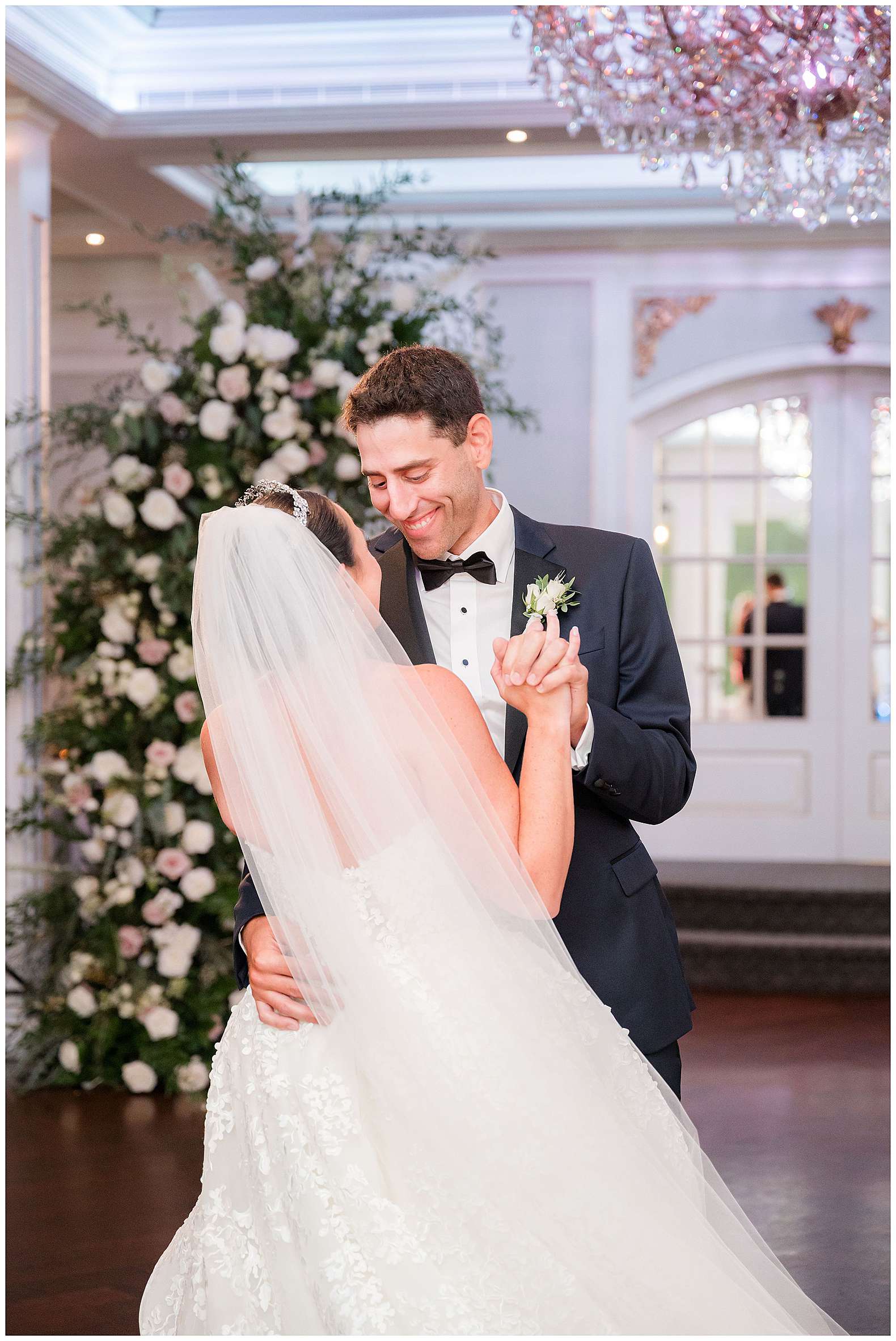 bride and groom dancing at The Mill Lakeside Manor in Spring Lake, NJ