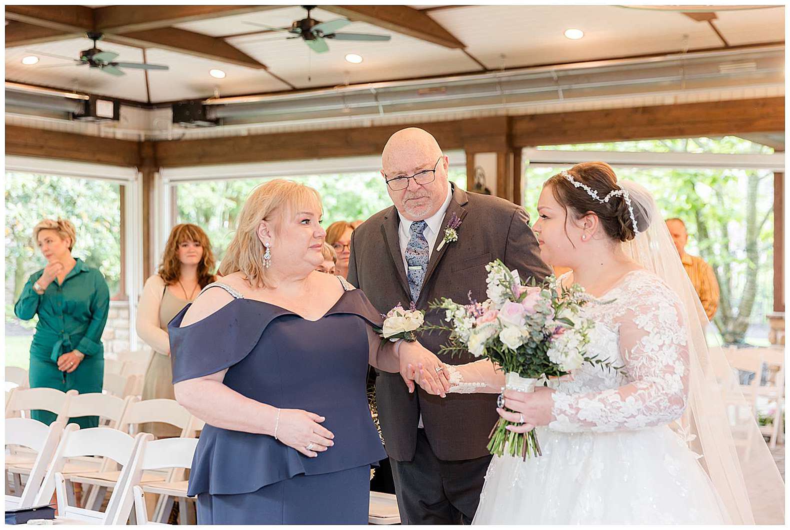 wedding ceremony at Scotland Run wedding in Williamstown, NJ