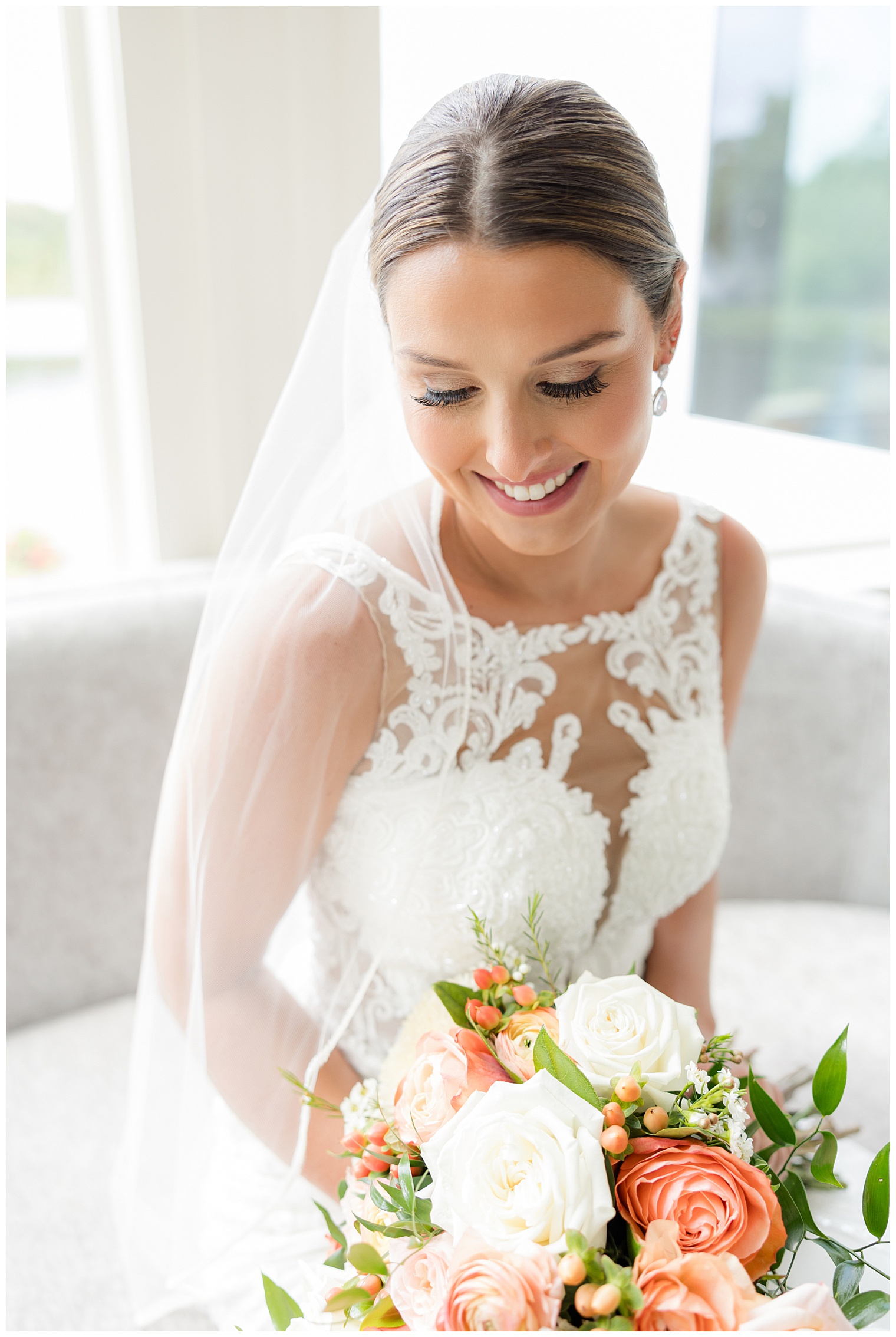 bride smiling