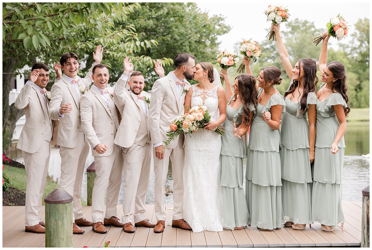 bride and groom with their courtship