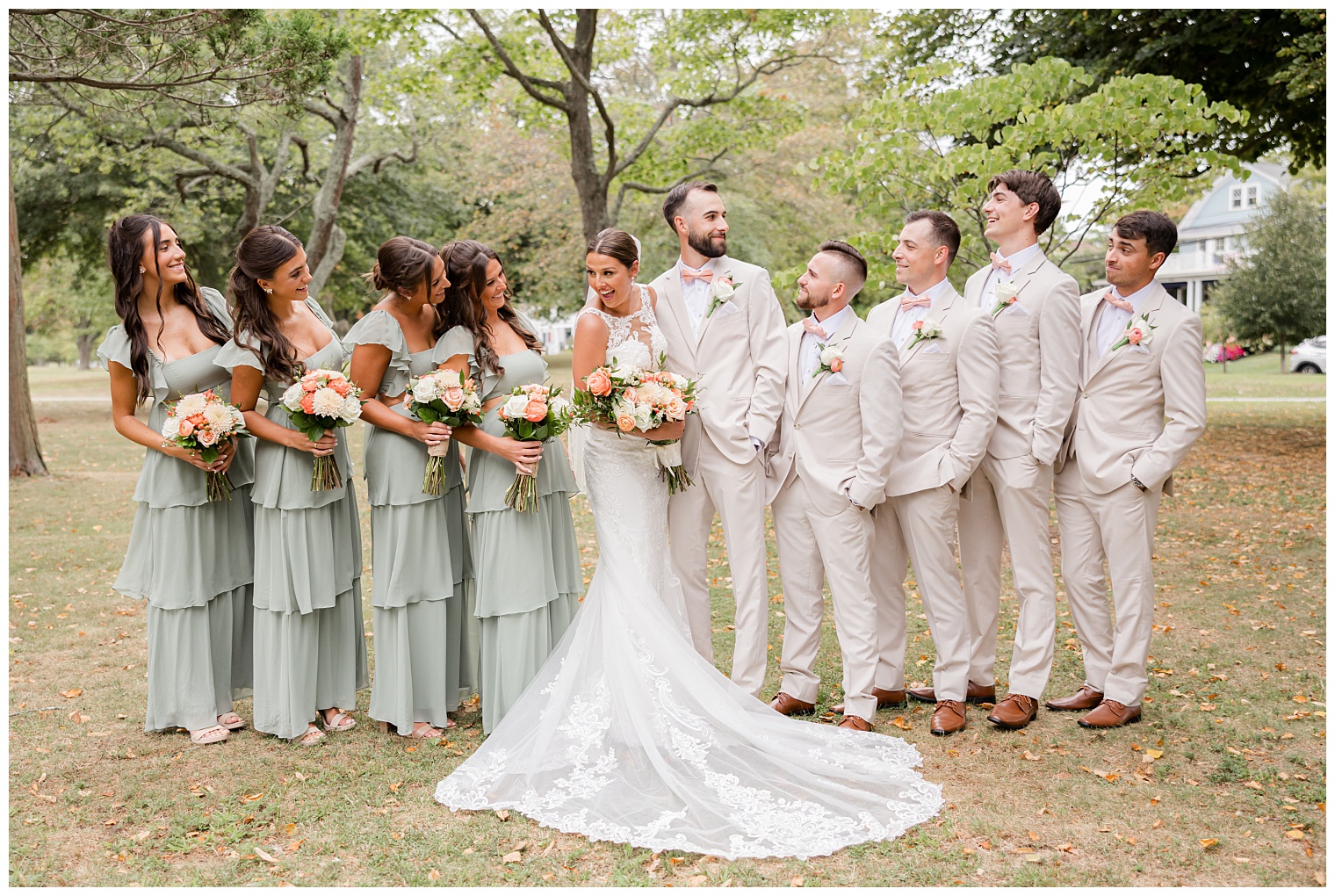 bride and groom with their courtship