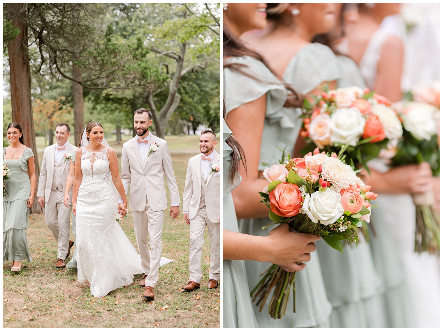 bride and groom with their courtship