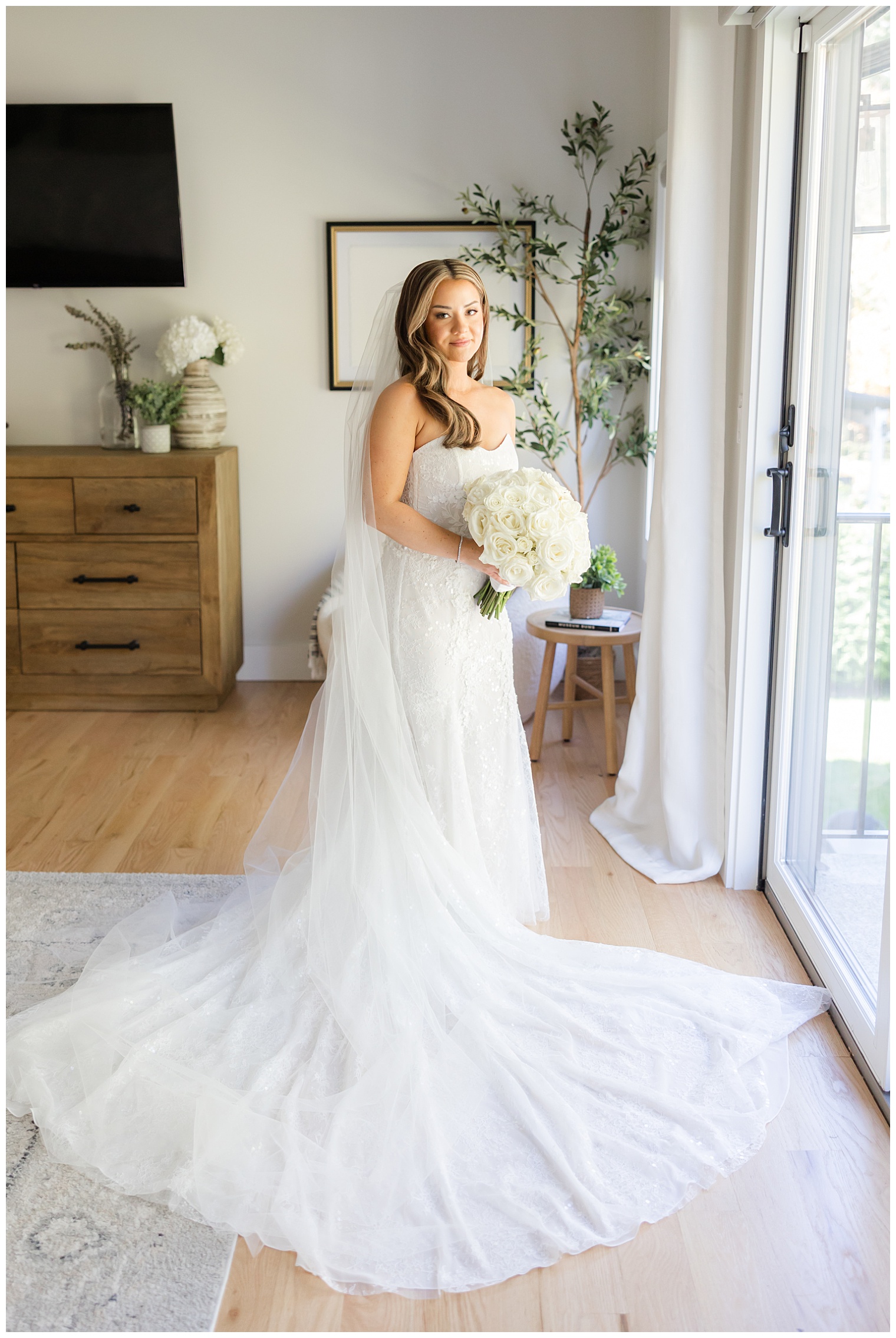 bride posing