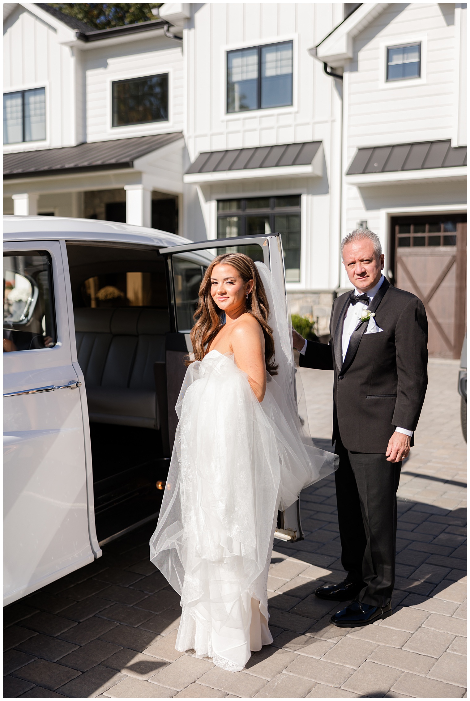bride going to the church