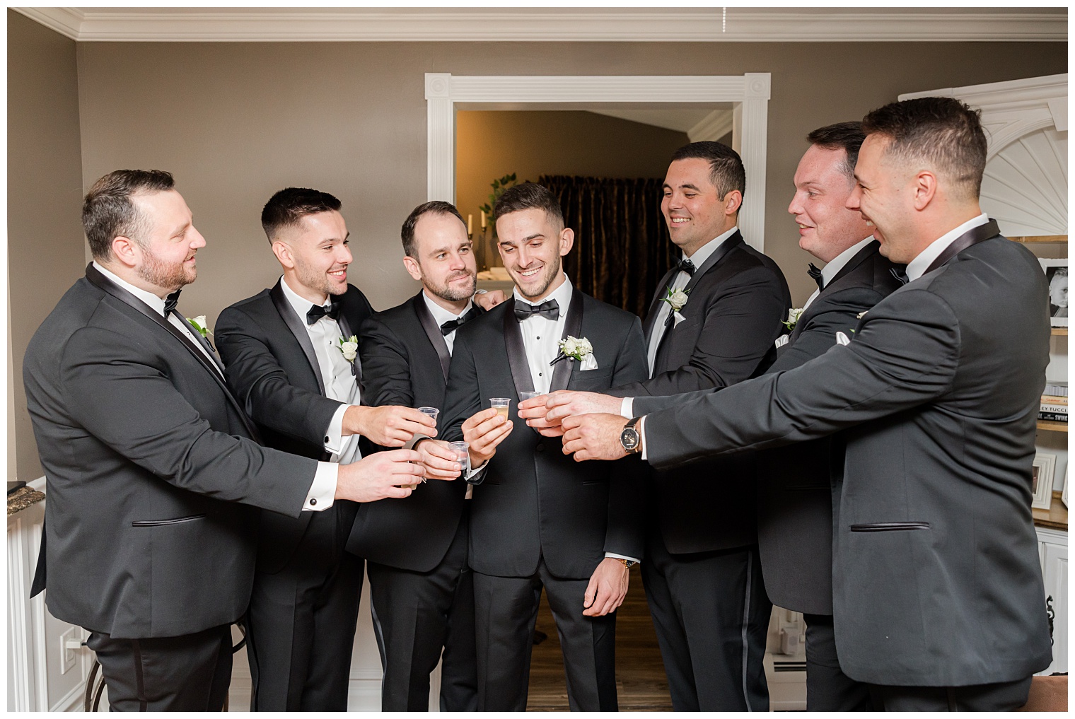 groom with his groomsmen