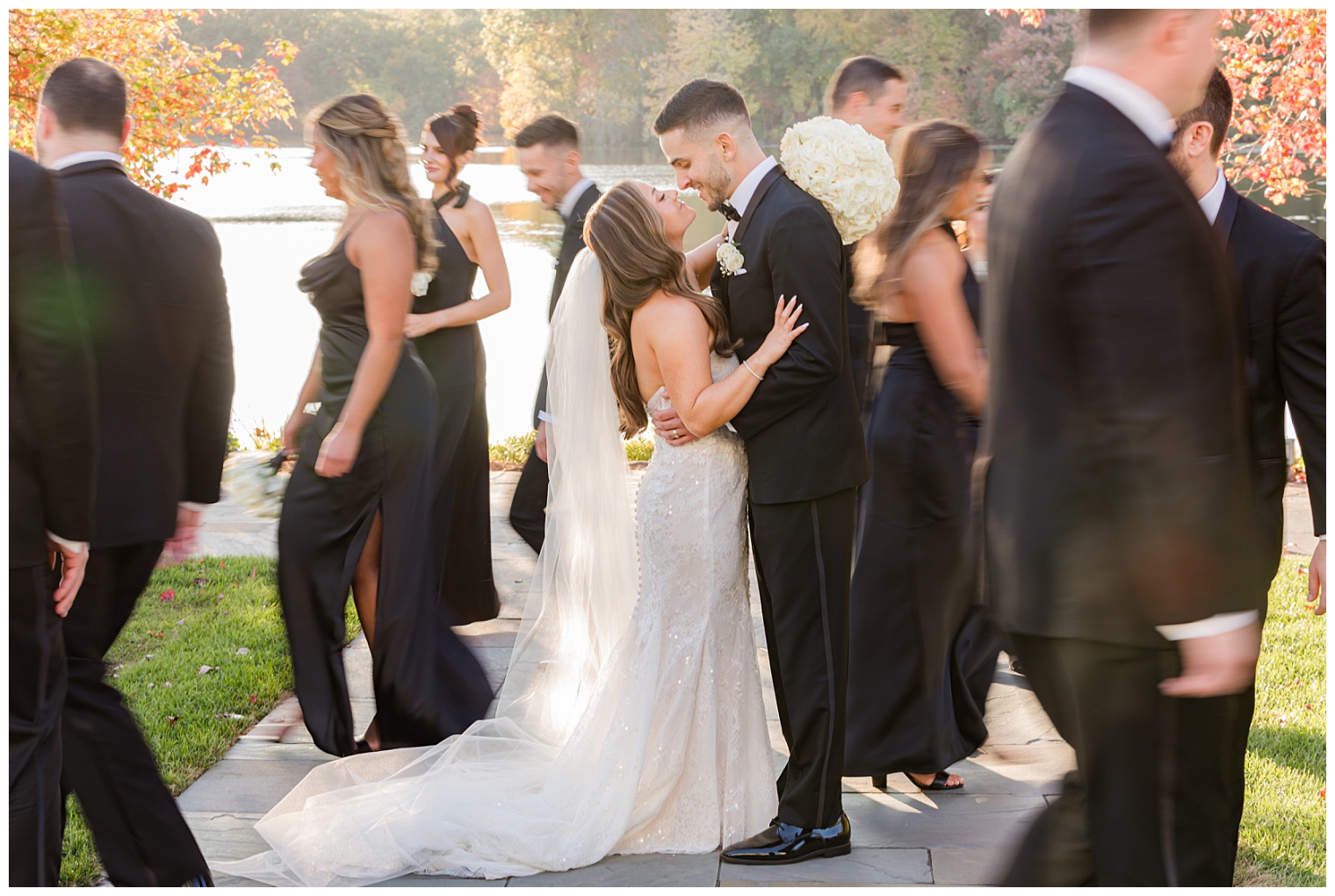 bride and groom with their courtship