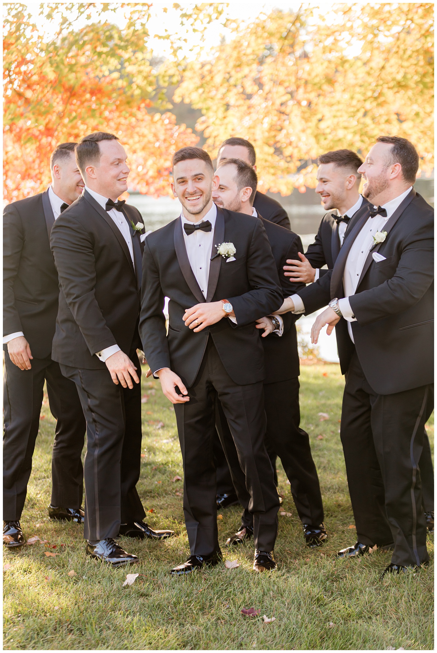 groom with his groomsmen