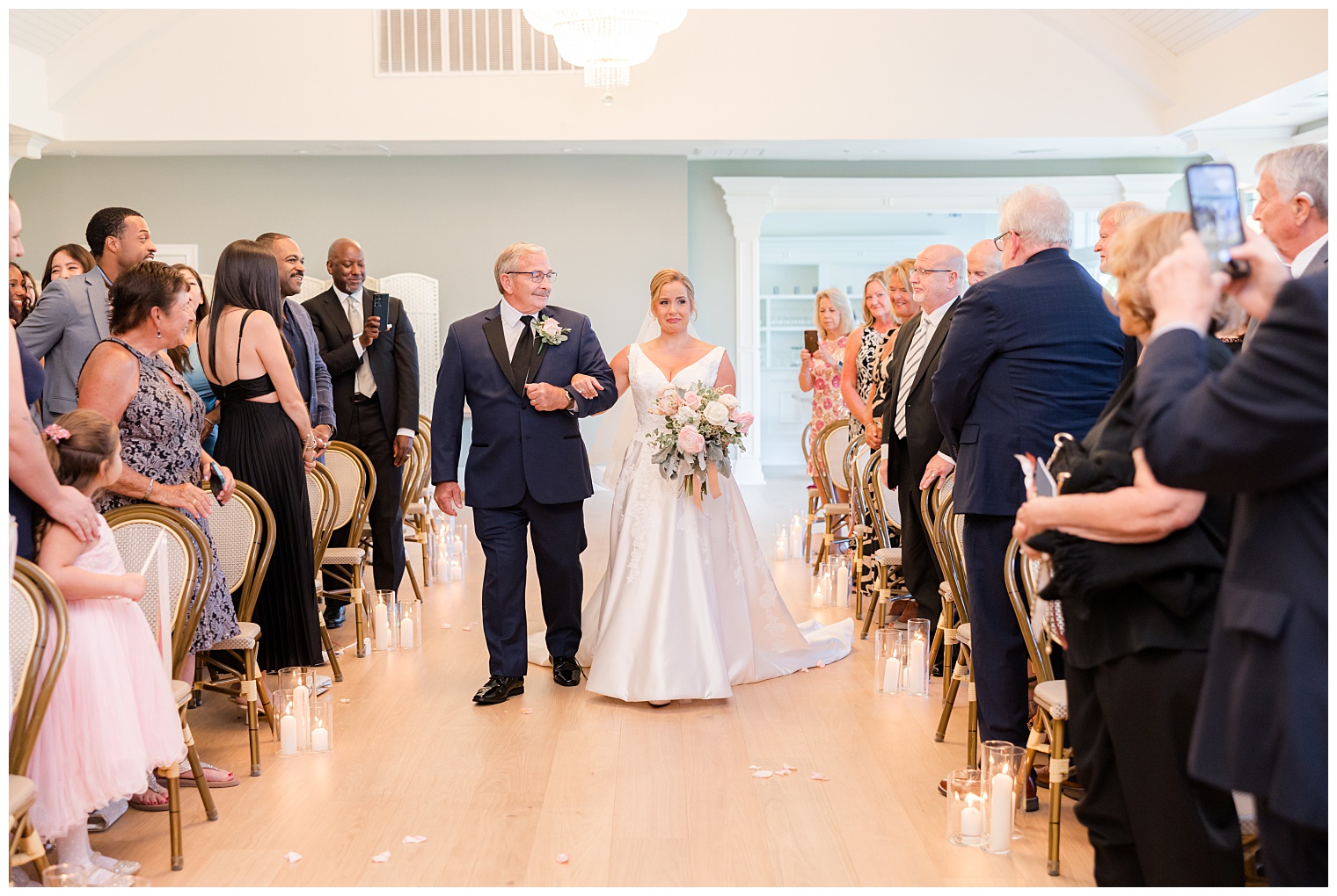bride walking down the aisle