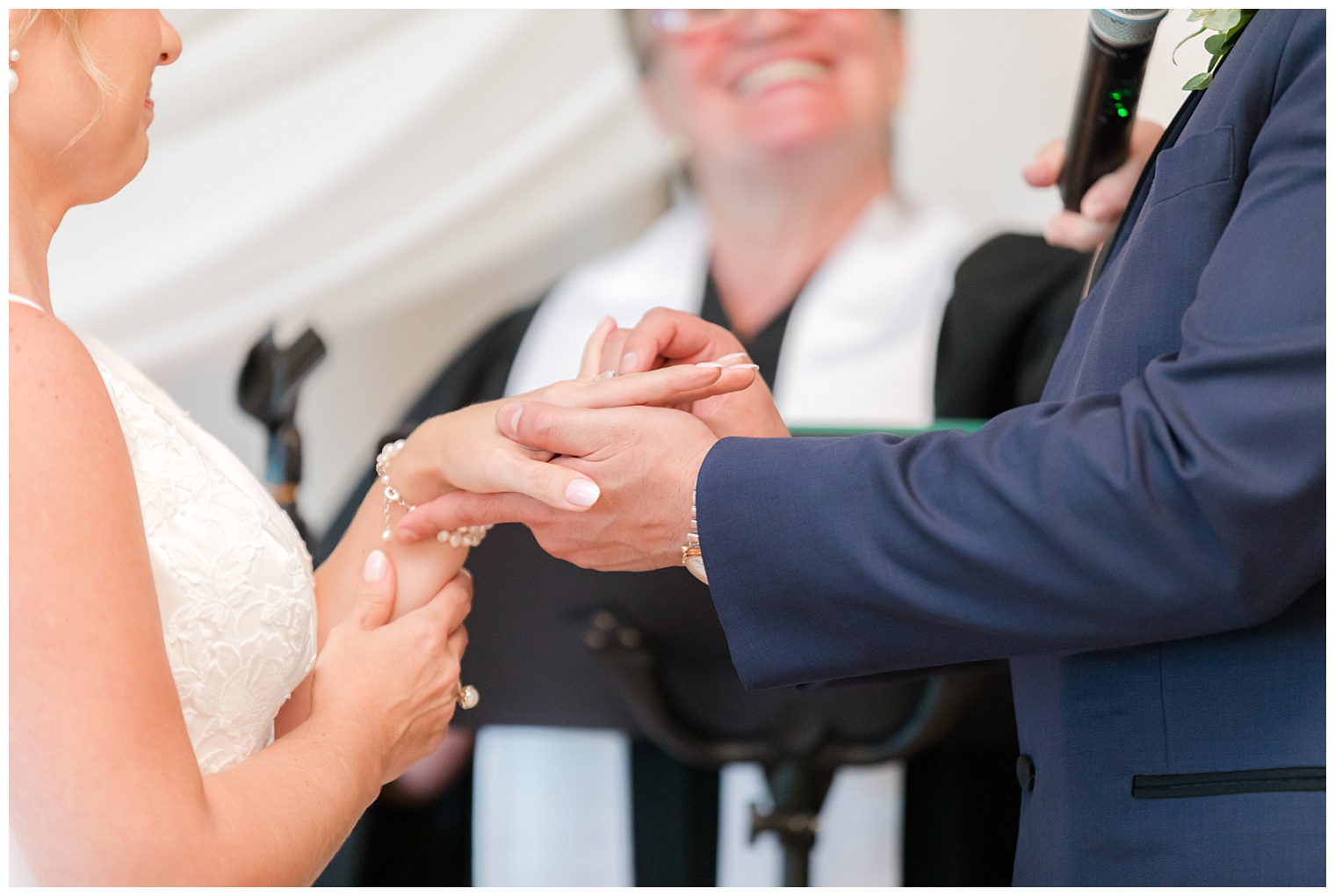couple exchanging rings