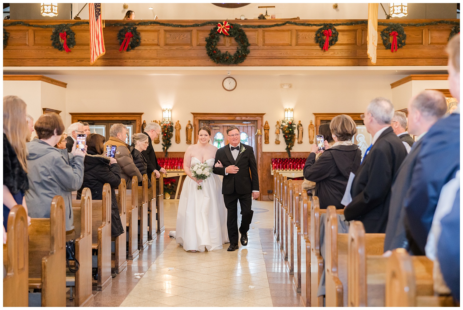 bride walking down the aisle