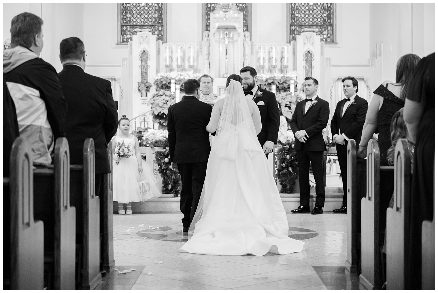 bride walking down the aisle