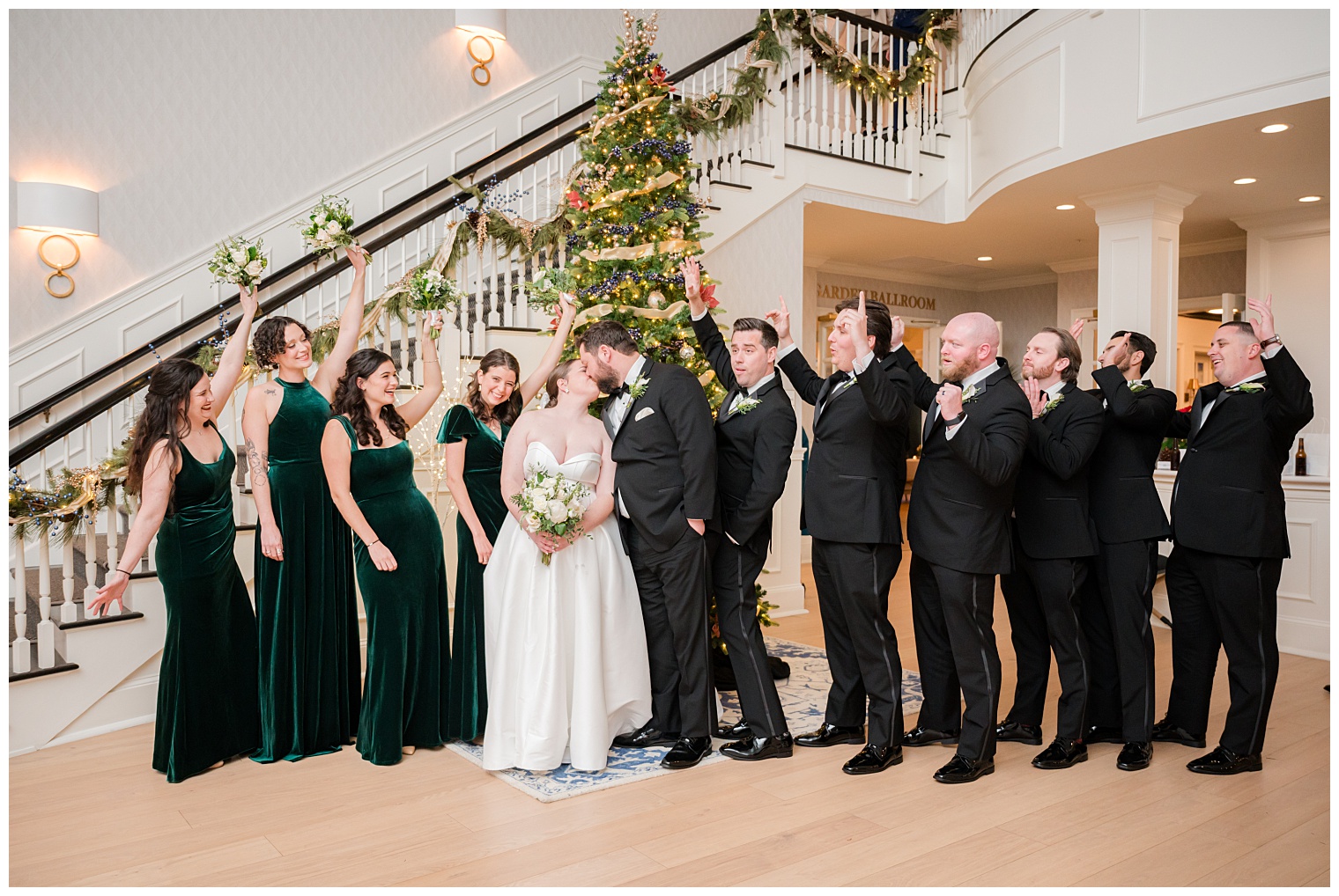 bride and groom with their courtship