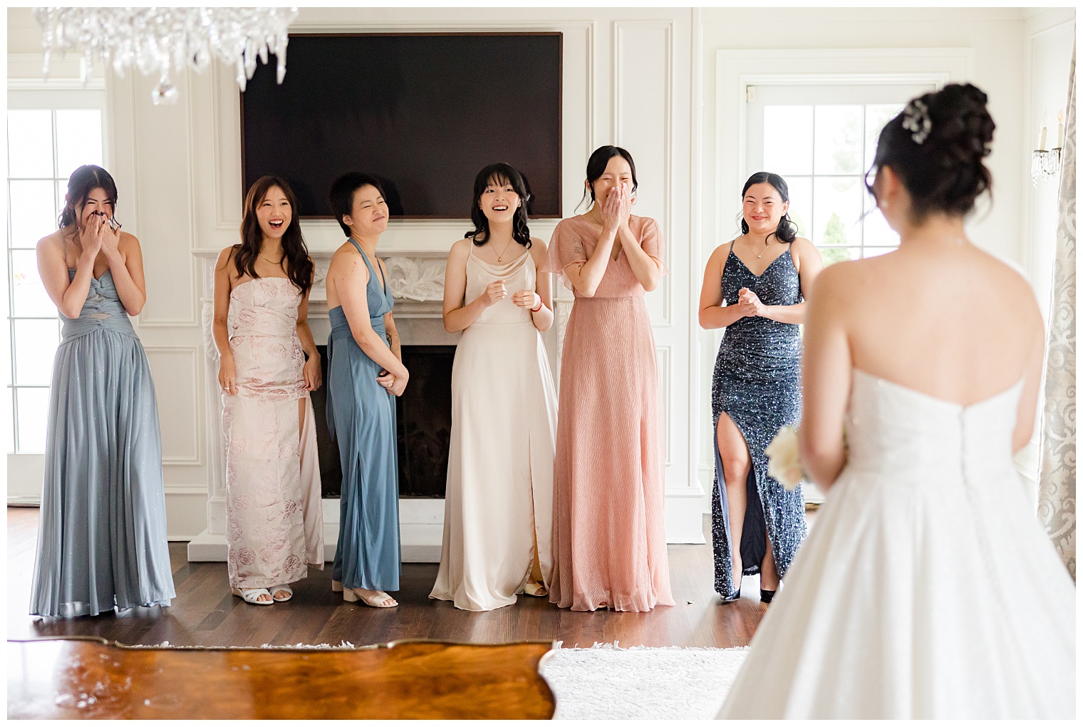 bridesmaids first look