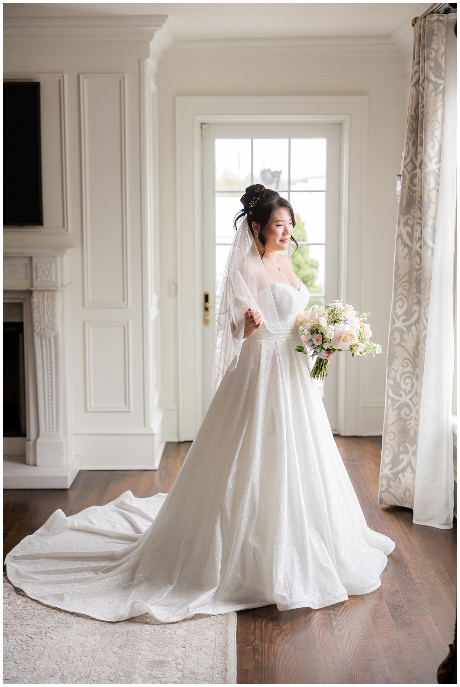 bride posing