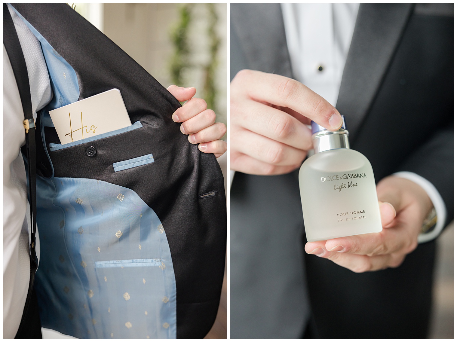 groom wedding details