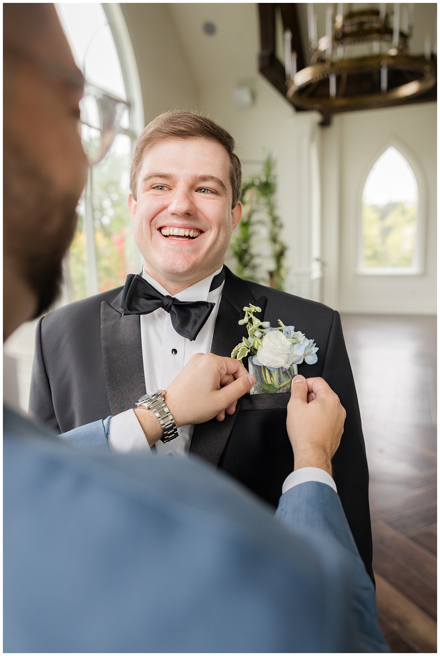 groom laughing
