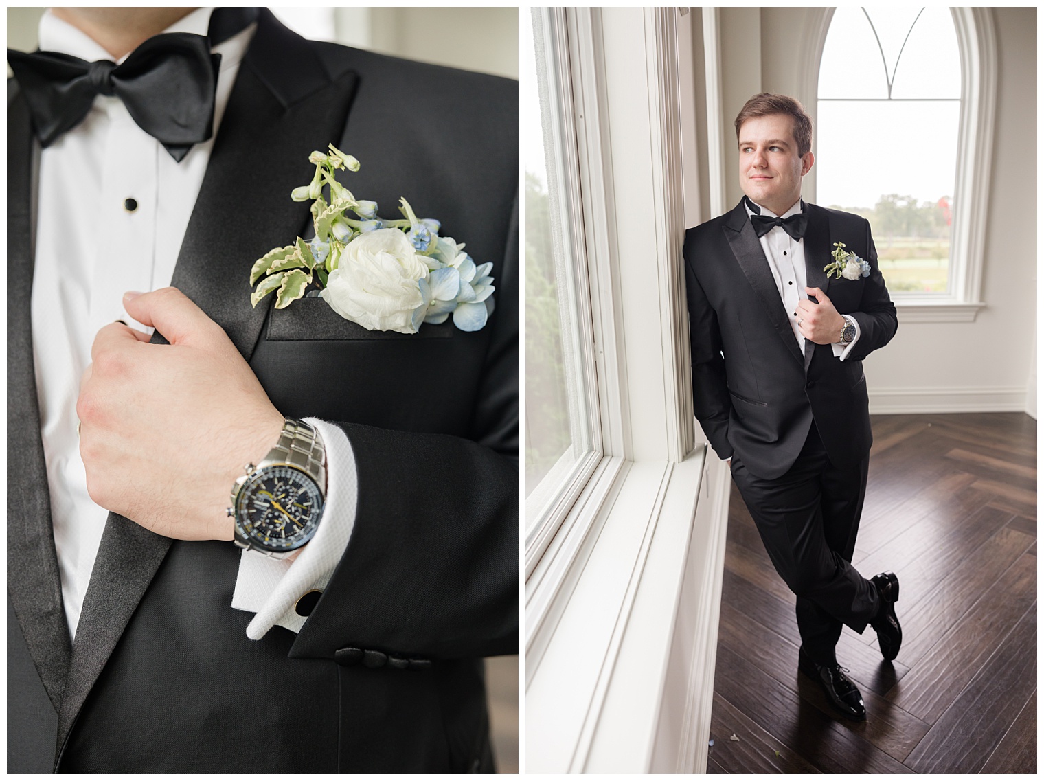 groom posing