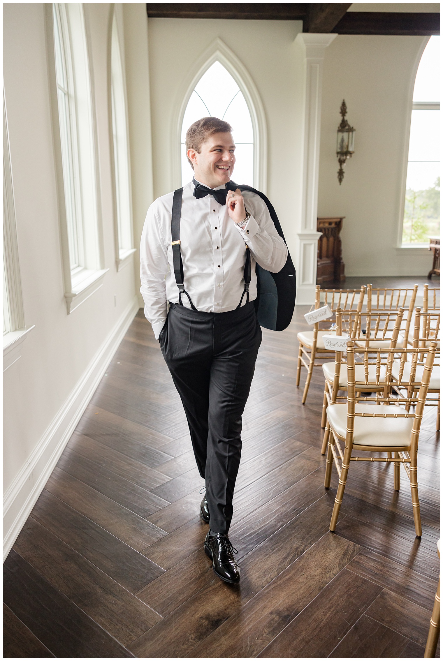 groom walking