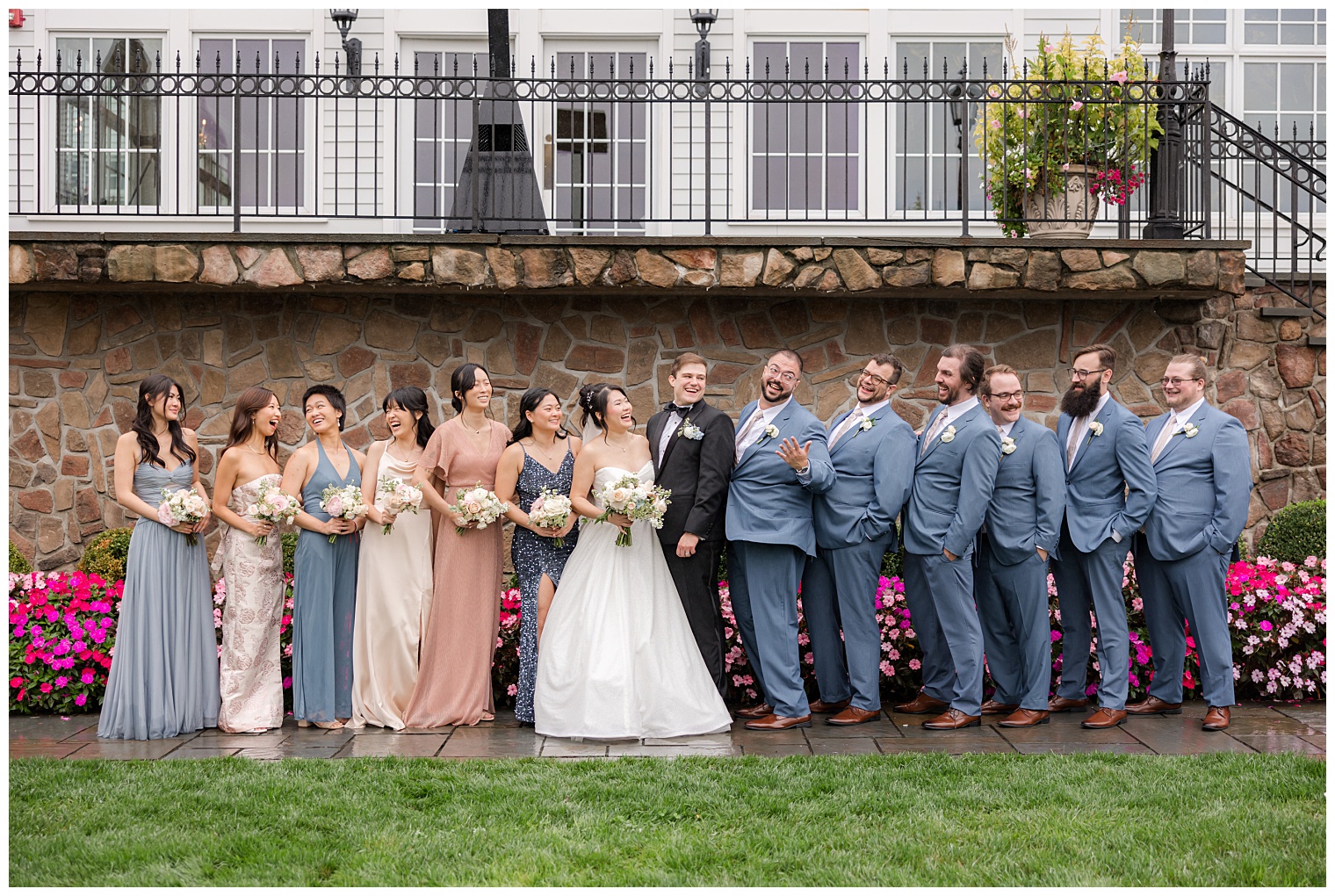 bride and groom with their courtship