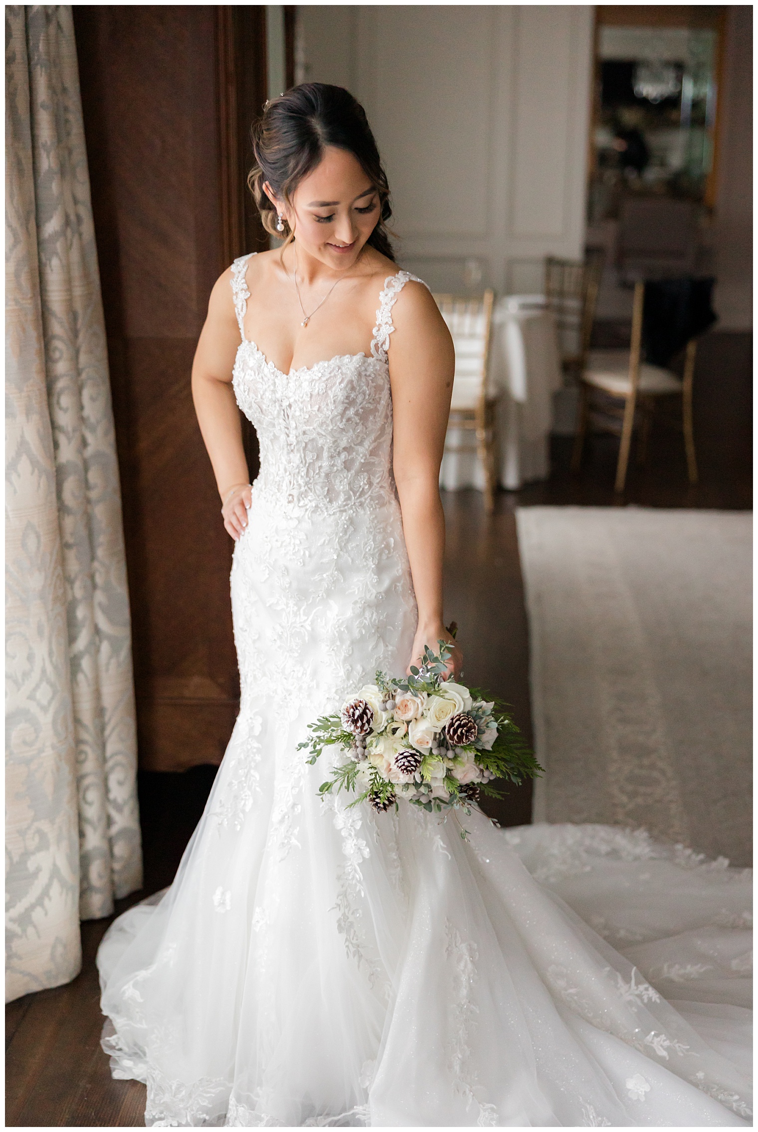 bride posing