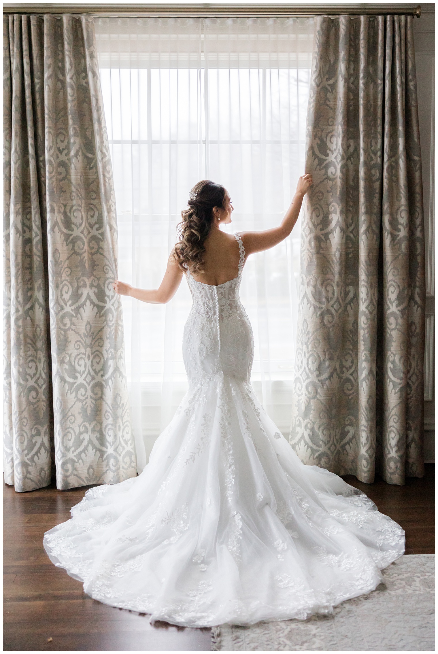 bride posing