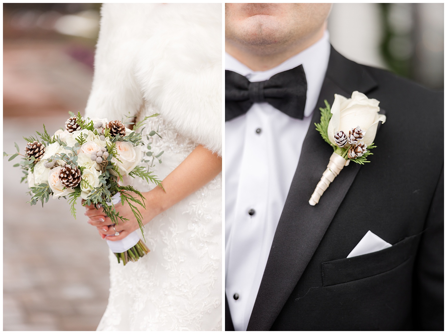 bride and groom wedding details
