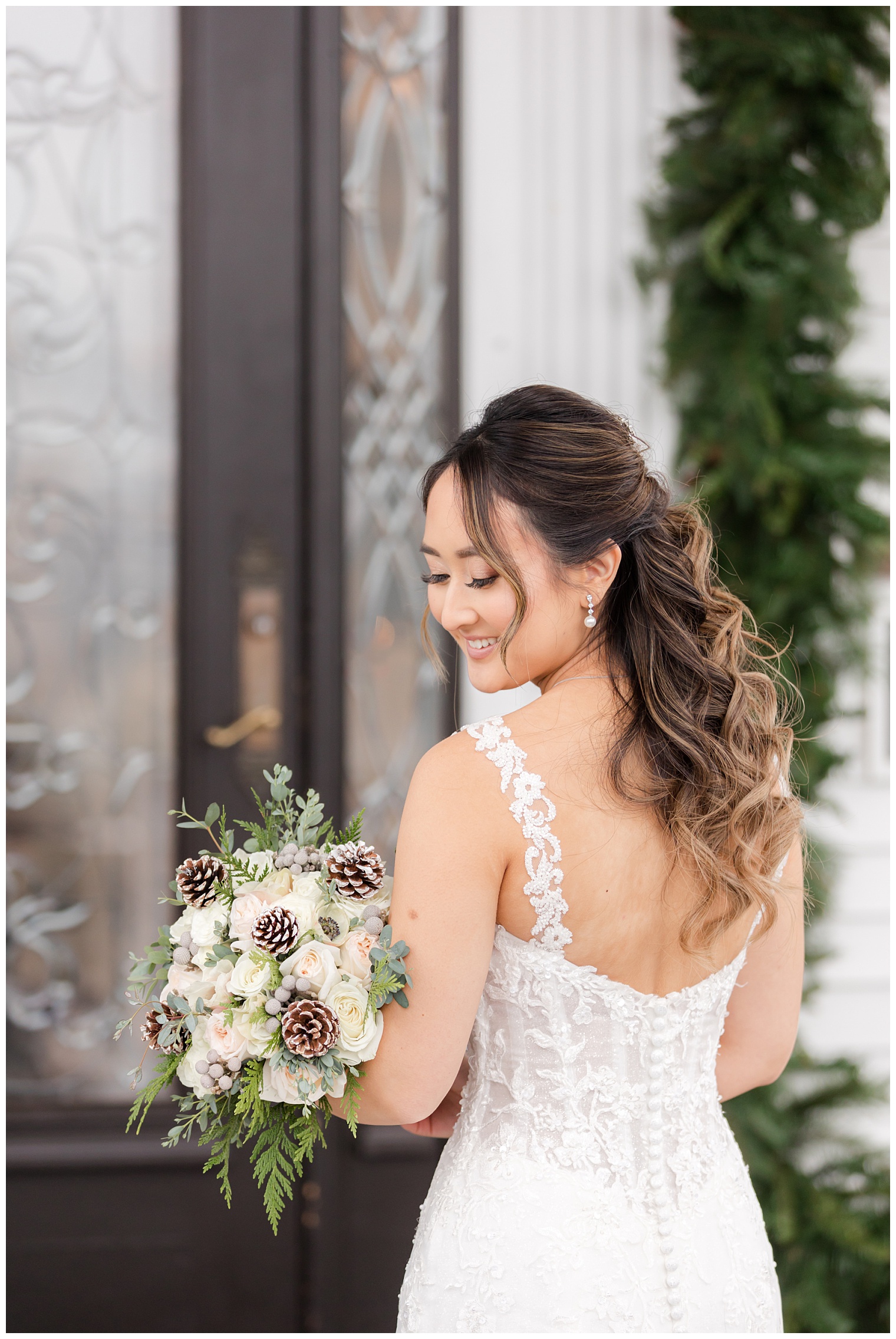 bride posing