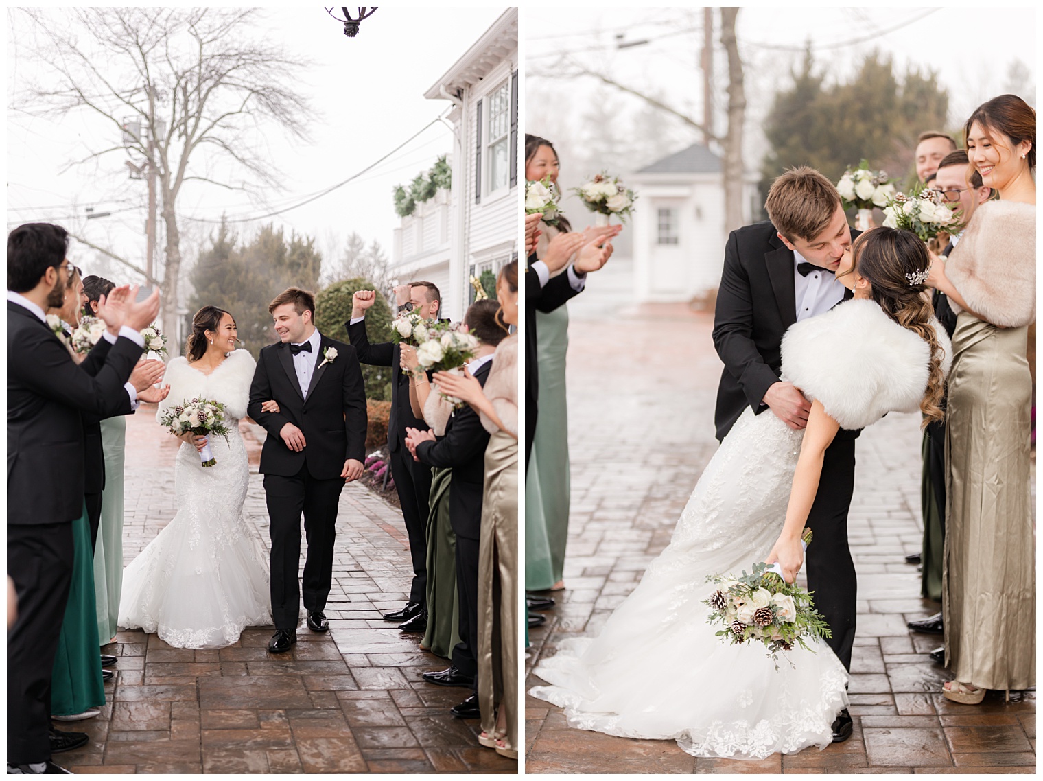 bride and groom with their courtship
