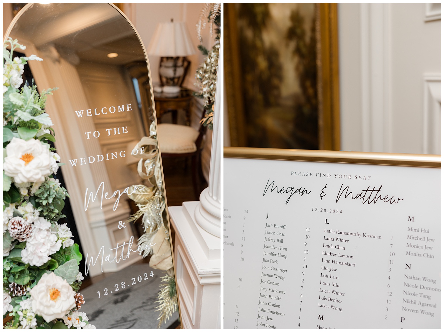 reception details