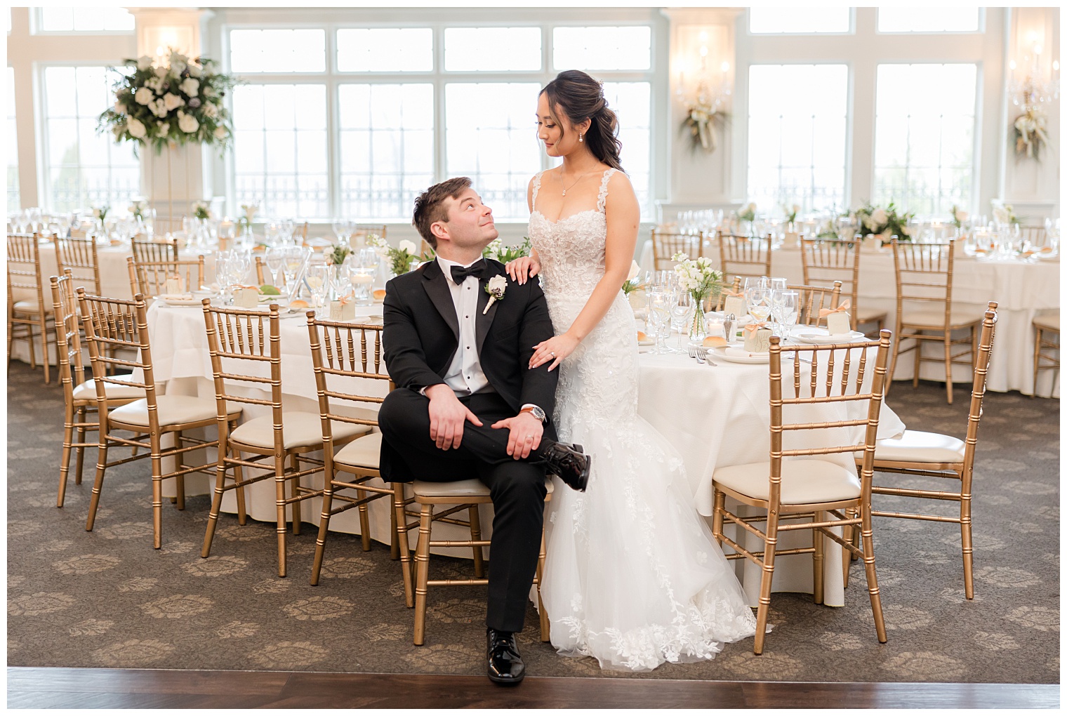 bride and groom portrait